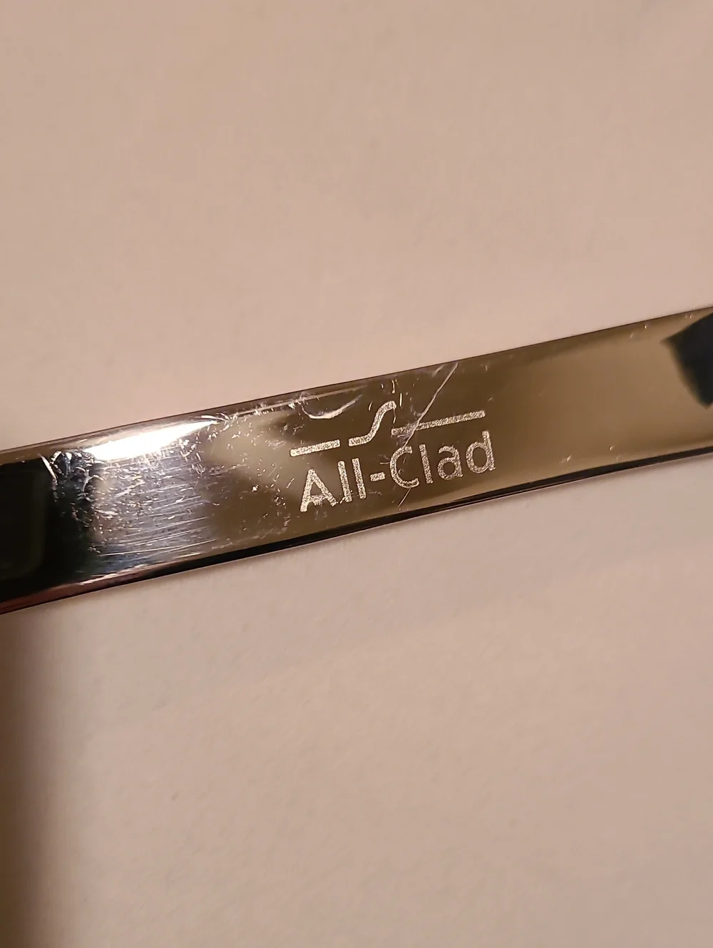 All-Clad Stainless Steel Skimmer 13-inch For Straining Stocks Soup Liquid